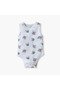 Stitch and Angel Print Sleeveless Bodysuit with Button Closure - Set of 3 - 3