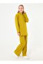 Hooded Tracksuit Set with Stitching Detail - Olive Oil - - 3
