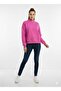 Half Zippered Inside Sh Fleece-Lined O Oversized Sweatshirt