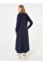 Zippered Hooded Long - Antique Navy Blue - - 6