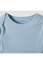 Round Neck Bodysuit with Snap Button Closure - Cotton - Long Sleeves - Set of 3 - 5
