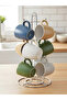 Stainless Steel Mug Holder Tree - 6 Hook Vertical Coffee Cup Organizer & Drying Stand,BB1179 - 2