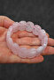 Large Stone Natural Pink Quartz Bracelet 341-2 - 3