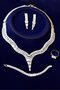 Silver Color Stone Detailed 4-Piece Evening Dress/Wedding Set - 2