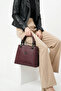 Women's Special Design Textured Hand and Shoulder Bag - 4