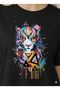 Unisex Colorful Tiger Printed Cotton T-Shirt - 3