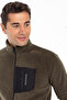 Polar Zippered Khaki Men's Outdoor Sweatshirt 6044-04 - 3