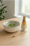 5-Piece Professional Matcha Brewing Set - Steel Strainer, Bamboo Whisk, Bowl, Holder, and Spoon - 4