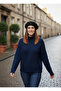 Women's Black Stone Detailed Beret |   Stylish Winter Accessory - 4