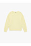Long Sleeve Crew Neck Hair Knit Sweater - 3