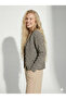 Women's Patterned Soft Cotton Long Sleeve Jacket Look Oversized Pattern Knitwear Cardigan 2598 - 3