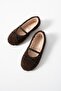 Patrun Rabbit Curly Fur Ballerina Ballet Shoes - 6
