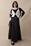 Baklava Pattern Knitwear Black Tunic - 2