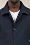 Regular Fit Shirt Collar Half Lined Side Pocket Spring Jacket - 6