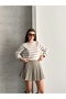 Women's Report Fabric Long Sleeve Crew Neck Side Slit Tunic - 7