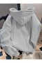 Hooded Sweatshirt Large Size Relaxed Fit Sweat - 4
