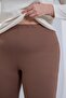 بنطلون نسائي مقاس كبير واسع الأرجل بني - 7