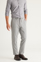 Light Gray Slim Fit Slim Fit Tie Waist Stretchy Trousers