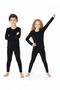 904 Unisex Children's Stretch Fabric Thermal Underwear S Heat-Retaining Anti-Sweat Tights Bottom - 3