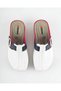 Women's Multi-Colored Sabo Slippers with Buckle, Closed Toe, Perforated, Comfortable Sole, Daily Work Slippers - 6