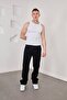 Men's Bol Regular Baggy Cotton Trousers Beige Does Not Show Inside