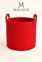 Handcrafted Textured Large Basket – 40 X 36 cm Decorative Home Organization, Toy and Laundry Organizer - 2