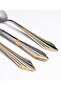 Prague Gold Decorated 6-Person 42-Piece Stainless Steel Cutlery Set with Box - 5