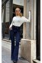 Women's Navy Blue 5-Pocket Full Lycra Spanish Paca Jeans Vs00709 - 6
