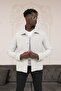 Regular Fit Shirt Collar Half Lined Side Pocket Spring Jacket - 3