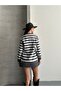 Women's Report Fabric Long Sleeve Crew Neck Side Slit Tunic - 8