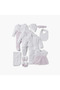 Heart Print Bib with Button Closure - 5