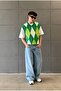 Argyle Patterned Sweater - 5