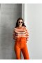 Women's Hooded Striped Sweatshirt Flared Leggings Two-Piece Set - 5