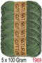 Diva Natural Cotton 1969 Apple Green (Pack of 5)