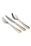 Lisbon Gold Decorated 6-Person 42-Piece Stainless Steel Cutlery Set with Box - 2