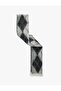 Soft Textured Diamond Patterned Tasseled Long Scarf