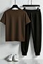 Unisex the Future Design Printed T-Shirt - 2-Piece Tracksuit Set - 2
