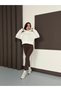 Eteği Slit Hooded Women's Sweatshirt