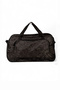 Unisex Black Camouflage Camouflage Patterned Front Zipper Two Compartment Travel and Sports Bag