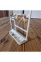 White Earring Stand, Earrings, Rings, Necklaces and Bracelets, Jewelry Organizer Jewelry Hanger Earring Holder - 3