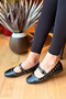 Studded Belted Casual Stylish Ballerina Shoes - 2