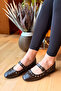Studded Belted Casual Stylish Ballerina Shoes - 2