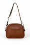 Women's Tan Faux Leather Strap Crossbody Bag