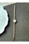 Retro Minimal Metal Strap Vintage Women’s Wristwatch Gold - 7