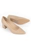 , Women's Genuine Leather Heeled Shoes 1531030Z974 Cappuccino - 4