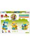 ®   دوبلو ®   مجموعة بناء الألعاب التعليمية Town 3 في 1 Animals on Wheels 10448 - 2+ (58P) - 4