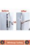 Self-Adhesive No Assembly Required Aesthetic Refrigerator Drawer Cabinet Door Child Lock 8 Pieces - 3