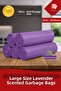 Drawstring Large Size Lavender Scented Garbage Bags 10 Pieces 5 Rolls 65X70 Garbage Bags 60 Liters - 2