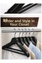 6 Pieces Luxury Wood Look Plastic Clothes & Garment Hangers – Durable Wardrobe Hangers