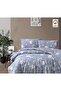 100% Cotton Ibiza Indigo Double Duvet Cover Set - 2